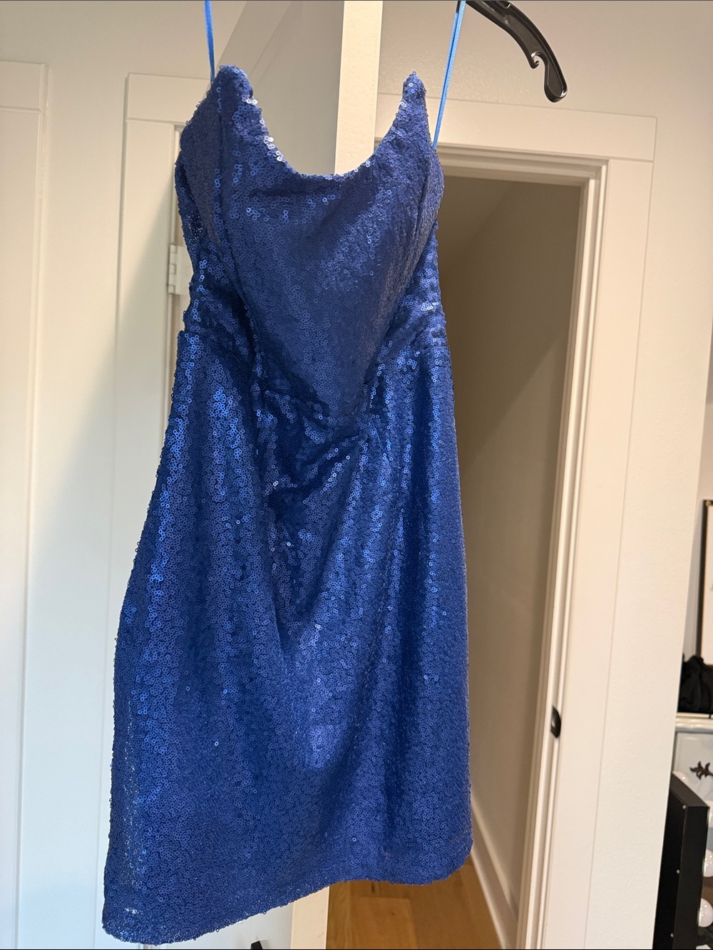 superdown Royal Blue Sequin Mini Dress